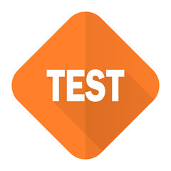 test orange flat icon