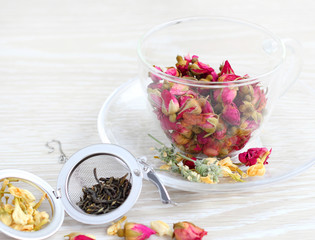 tea mug herbal freshness flowers