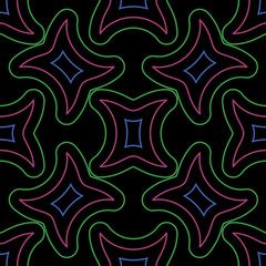 Pattern on black background