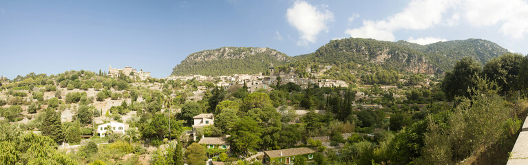 Fototapeta na wymiar Panorama of Valldemossa, Mallorca, Spain