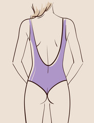 Beautiful woman wearing a swimsuit