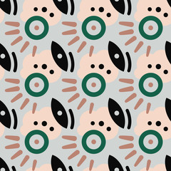 Naklejka premium Abstract geometric seamless pattern. Vector illustration