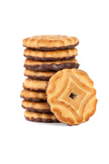 Pile of chocolate chip cookies