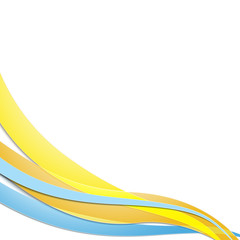 Colored wavy vector. Abstract template design