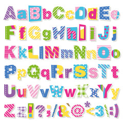 colorful letters collection