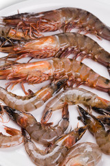 raw shrimps