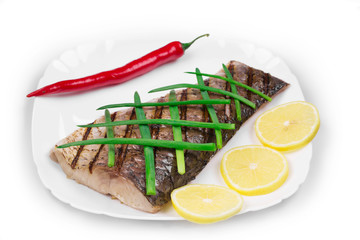 Grilled fish fillet