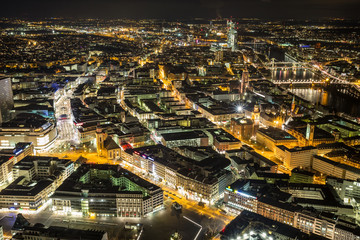 Fototapeta premium frankfurt am main germany cityscape at night