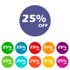 Discount flat icon