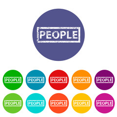 People flat icon