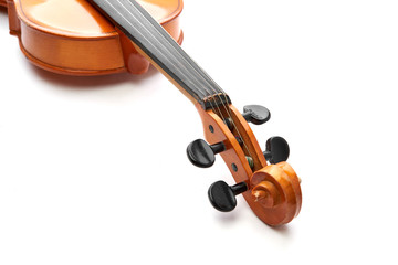 Fototapeta premium violin on white background