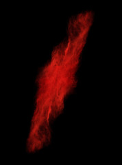 Fototapeta premium colorful powder splash on black background