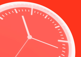 Uhr rot