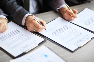 Business young people in the job interview