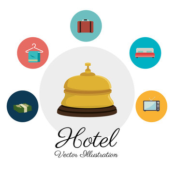 Hotel design, vector illustration.