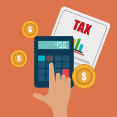 Tax design, vector illustration.