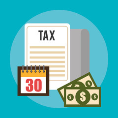 Tax design, vector illustration.