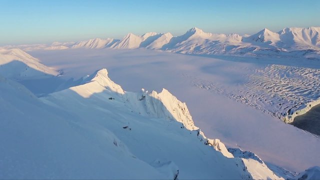 Beautiful Arctic Environment - mountains, glaciers, fjord