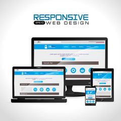Web design, vector illustration.