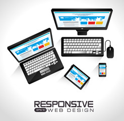 Web design, vector illustration.