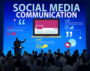 Social Media Social Networking Technology Connection Concept