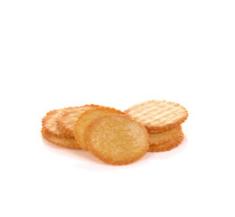 biscuits on white background