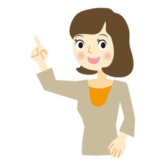 ビジネスウーマン　表情