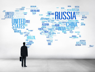 Russia Global International Countries Globalization Concept
