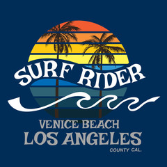Surf rider California typography, t-shirt graphics, vector forma - 78612978