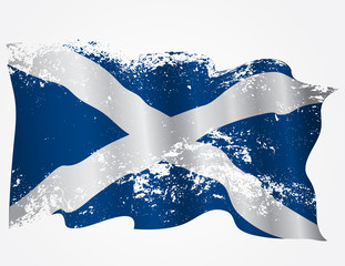 Scotland or Scottish grunge flag - 78613394