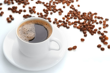 Cup of coffee close-up