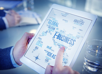 E-Business Global Business Commerce Online World Concept
