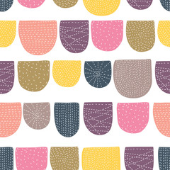 Retro seamless pattern. Vector.