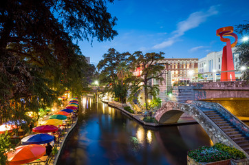Obraz premium River Walk in San Antonio, Texas