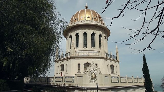 The Bahai temple and gardens in Haifa, Israel