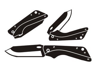 folding knife - pictogram
