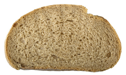 Slice of a wheat bread