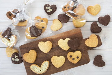 ハートのクッキー　ラッピング　