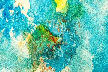 Abstract watercolor painting