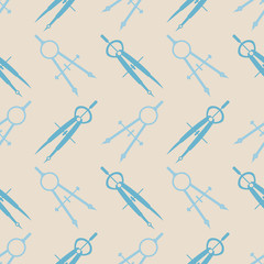 seamless background with different compasses