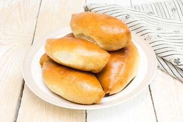 Homemade cakes with cabbage