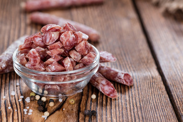 Sliced Mini-Salamis