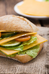 Fresh made Cheddar Sandwich