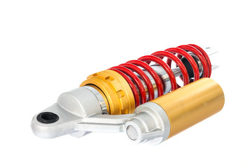 New red motorcycle suspension