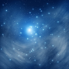 Fototapeta premium Quasar galaxy in deep universe.