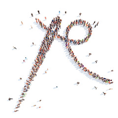 people in the form of a needle and thread.