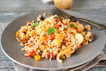 Risotto with vegetables