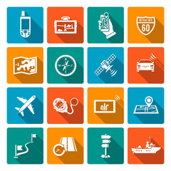 Navigation icons flat