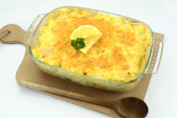 gratin de poissons