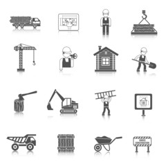 Construction Icons Black